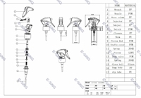 Pulvérisateurs à gâchette miniatures en plastique robustes et puissants 24/410 28/410 pour