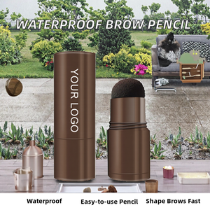 Kit de Maquillaje Instantáneo: Lápiz de Cejas Mineral Impermeable con Estampador y Plantilla para Cubrir Raíces y Disimular Imperfecciones - Product Image 2