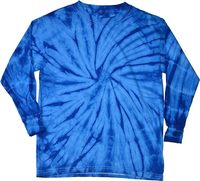 Mode Tie Dye t-shirt personnalisé 100% coton Tie Dye arc-en-ciel décontracté à manches longues t-shirt