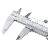 Calibre à pied de Rey Dasqua en acier inoxydable, vente flash, 0-150 mm, graduation 0,02, garantie 2 ans, calibrador vernier