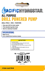 Outil de transfert de liquide haute performance en acier rapide, <span class=keywords><strong>pompe</strong></span> à visage rotatif pour perceuses filaires/sans fil, 225 GPH, diamètre de tuyau max. 3/4 pouce - Product Image 2