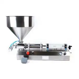 chocolate honey cream hot juice sauce jam filler paste filling machine pneumatic piston filler