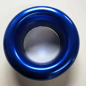 Klaxon de voiture en aluminium bleu de grand diamètre pour la mise à niveau et la rénovation des haut-parleurs - Product Image 1