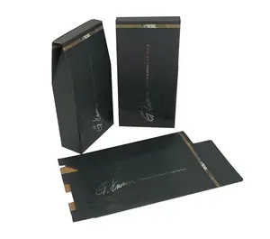 Direct Manufacturer Single Wine Bottle Packaging Foldable E-flute Corrugated Cardboard Coated with White Card Gift Box