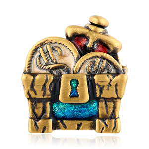 อุปกรณ์เสริมสร้อยข้อมือระดับไฮเอนด์ลูกปัดกล่องสมบัติแข็งลูกปัดสีดำ + ลูกปัดเคลือบโอปอลสามารถใช้สำหรับ DIY - Product Image 1