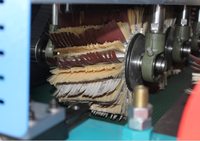 Machine à poncer le bois automatique, ponceuse à tambour 6 rouleaux pour portes et parquets en bois, à vendre