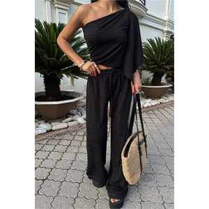 Pantalon de costume noir pour femme - Product Image 3