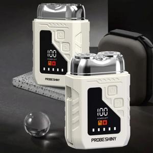 Mini Afeitadora Eléctrica 2 en 1, Recortadora de Vello Nasal Eléctrica con Pantalla Digital, Doble Cabezal, Impermeable, Recortadora de Vello Nasal Inteligente - Product Image 3