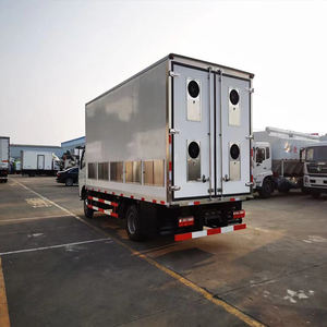 HOWO Diesel Gasolina Pollo Transporte Camión Pollitos Portador Pollo Vivo Transportador Fabricante Refrigerador Almacenamiento en frío - Product Image 4