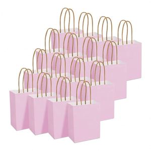 Mini Bolsas de Regalo de Papel Pequeñas con Asas para Cumpleaños, Bodas, Fiestas, Compras, Mercancía, Tiendas Minoristas, Bolsas de Papel para Empaque - Product Image 2