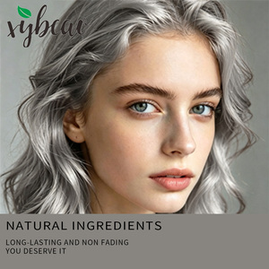 Tinte para el Cabello Color Gris <span class=keywords><strong>Ceniza</strong></span>, Larga Duración, Cobertura Total de Canas, Brillo Vibrante, Suave, Antiencrespamiento, Uso Profesional en Salón, OEM ODM - Product Image 4