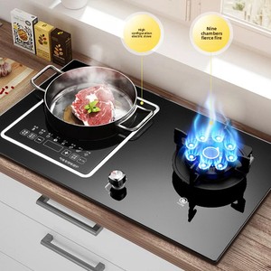 Fornello a Gas ed elettrico a induzione per uso domestico integrato con fornitura transfrontaliera a doppio uso - Product Image 4