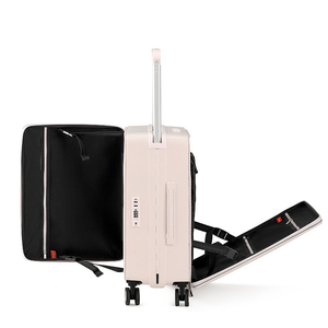 Juego de Maletas Rígidas de PP de 20/25 Pulgadas para Venta al Por Mayor, Doble Apertura, Ligeras, con Cremallera y <span class=keywords><strong>Ruedas</strong></span> para Viaje - Product Image 5