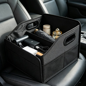 Caja de Almacenamiento Oxford Plegable Impermeable de Lujo para Maletero de <span class=keywords><strong>Coche</strong></span> con Asa y Red Lateral, ¡Gran Venta! - Product Image 1