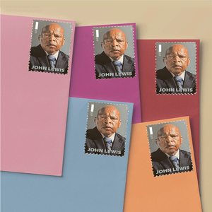 Etichette di sicurezza per cartoline, adesivi postali permanenti 2023 John Lewis USA Mail States Post, adesivi per affrancatura aereo, etichette postali per affrancatura - Product Image 1