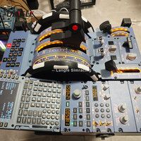 Soporte de Simulador de Vuelo de Aluminio para Cabina de Piloto, Accesorios de Simulación de Vuelo de Carreras, Pedal de Aceleración, Solución Integral para Interiores y Exteriores