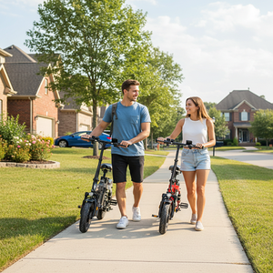 Bicicletta <span class=keywords><strong>Elettrica</strong></span> <span class=keywords><strong>Pieghevole</strong></span> DTTZH con Batteria al Litio, ODM OEM A12 48V 15Ah, 1000W di Potenza di Picco, Velocità Massima 28MPH, Freni a Disco Doppi - Product Image 5