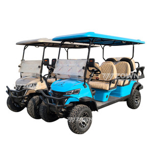 Carritos de golf eléctricos populares para 2 pasajeros, con batería de litio de 48V, tipo Club Car, para recepción de hotel, con posibilidad de personalizar el color. - Product Image 2