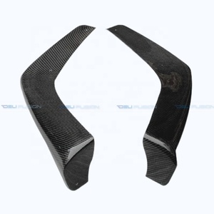 Pour Mitsubishi Lancer Evolution X EVO 10 CZ4A 2008-2016, lèvre de pare-chocs avant, séparateur, couvercle et garnitures de canards en fibre de carbone véritable style VTX - Product Image 3