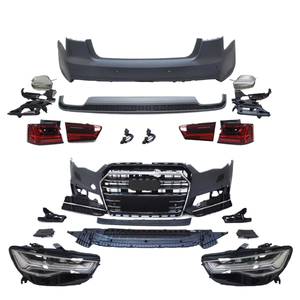 Kit carrosserie complet PP pour <span class=keywords><strong>A6</strong></span> C7 2013-2015, passage de l'ancien au nouveau modèle C7PA Sport, pare-chocs de type sport - Product Image 1