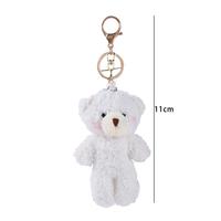 Kawaii Mini ours mignon lapin chien en peluche porte-clés jouets doux coton mode ours poupée porte-clés
