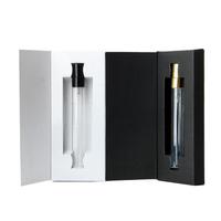 Flacon Vaporisateur de Parfum en Verre Rechargeable 3ml 5ml 10ml, Petit Échantillon Test avec Emballage Boîte en Carton