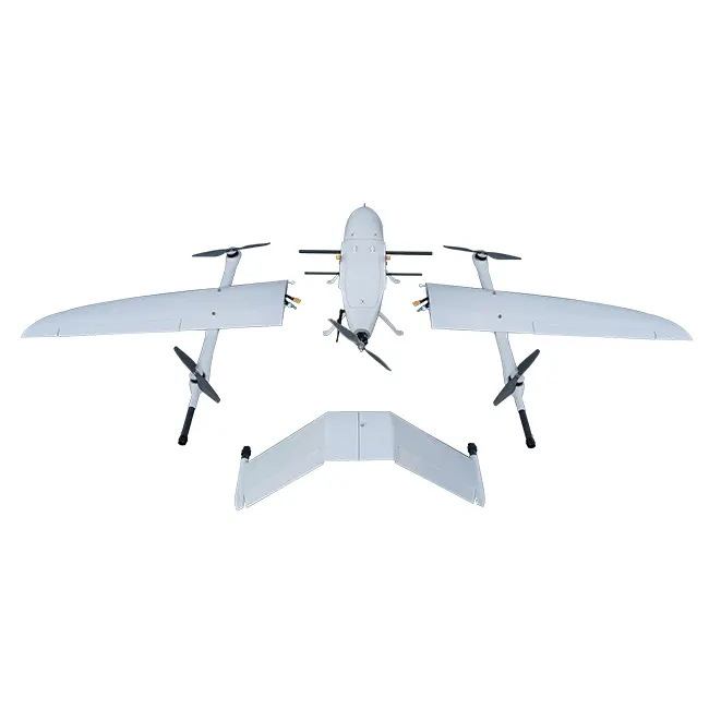 12E GPS RTK VTOLUAVドローンプールトポグラフィーフライトコントローラー空中測量着陸固定翼マッピング超長距離