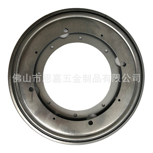 Hollow Turntable <b>Iron</b> Swivel Plate 12 Inch Rotatable Industrial Design For Exhibit Storage Rack - Product Image 4