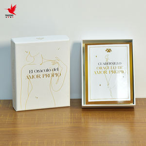 Jeu d'oracle <span class=keywords><strong>de</strong></span> tarot positif personnalisé en gros pour femmes <span class=keywords><strong>cartes</strong></span> d'inspiration et d'affirmation imprimées avec guide en papier - Product Image 4