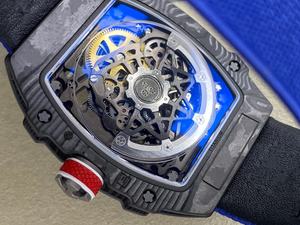 Reloj Mecánico Automático Personalizado de la Mejor Calidad, 39 mm, Movimiento UMI Factory CRMA7, RM67-01, Negro, NTPT, Carbono, Reserva de Marcha, Moneda - Product Image 4