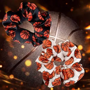 2022 Europa y América patrón deportivo lazo para el cabello bandas para el cabello baloncesto voleibol fútbol <span class=keywords><strong>pelo</strong></span> Scrunchies para el <span class=keywords><strong>Deporte</strong></span> - Product Image 5