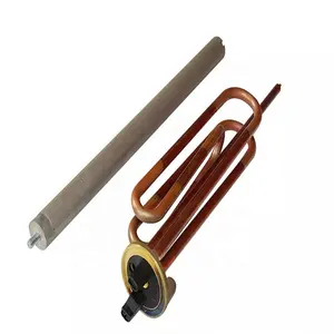 Copper Material 1800W Electric Water Heater and Solar Water Heating Element Screw Type With Anode