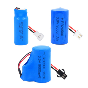 Lisocl2 3.6V 9000mAh er14335 er14505 er34615 Lithium C lai xung cao 2A er26500 + epc1520 Pin tế bào với kết nối - Product Image 1