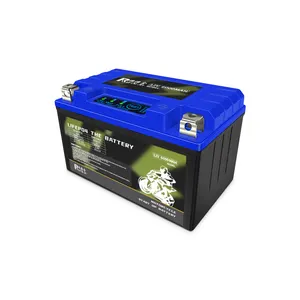 Batería de arranque de motocicleta Lifepo4, 12V, 5Ah, 7Ah, 9Ah, 12Ah, 4Ah, batería de polímero de litio, Lfp con Bms