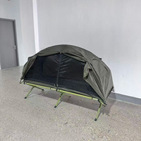 Tente de camping double couche avec lit intégré, nouvelle conception, imperméable, idéale pour l'extérieur en été