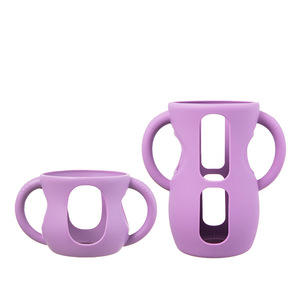Manchons en silicone de haute qualité pour biberons, poignées antidérapantes pour biberons en verre <span class=keywords><strong>Avent</strong></span> Natural de 4/8 OZ - Product Image 1