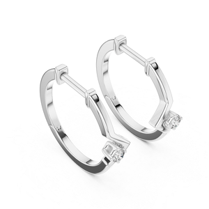 Pendientes de Diamantes Cultivados en Laboratorio con Diseño de Alta Gama en Oro para Mujer, Ideales para Bodas, Fiestas, Reuniones Festivas y Colecciones de Joyería Fina - Product Image 3