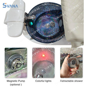 เก้าอี้นวดไฟฟ้าแบบปรับนอนได้สำหรับร้านทำสปาเท้าเฟอร์นิเจอร์ร้านเสริมสวยแบบมืออาชีพ - Product Image 4