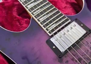 Guitarra Eléctrica de Alta Calidad IBZGRG220PA3-RLB de 6 <span class=keywords><strong>Cuerdas</strong></span>, Cuerpo Sólido con Fondo/Lados de Arce, Diapasón de Sappanwood, Pastillas Dobles - Product Image 5