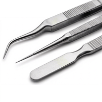 Ensemble d'instruments de chirurgie générale – Kit de 16 instruments chirurgicaux en acier inoxydable avec étui à fermeture éclair