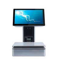 Terminal de point de vente tactile de bureau pour supermarché avec fonction de pesage, impression d'étiquettes, comptage de tickets, écran capacitif 16 pouces, 58 mm