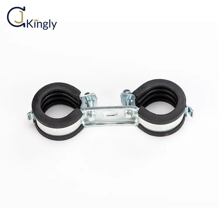 Wholesale 20 NB/DN Wall Mounting Double Sided Pipe Clamp Pipe Holder 3/4 Inch,metric Standard 26-28MM CN;GUA KINGLY MDCO28 1.5MM