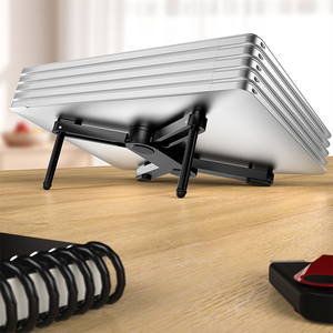 Yicosun Verstelbare Laptop Stand Draagbare Laptop Riser Ergonomische <span class=keywords><strong>Computer</strong></span> Stand Desktop Lade Koelhouder - Product Image 6