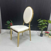 Chaise de salle à manger modulaire d'extérieur de luxe, empilable et confortable, style antique, en cuir et métal, personnalisée pour hôtel
