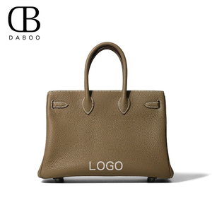 Hoogwaardige op maat gemaakte logo Togo koeienhuid dameshandtassen origineel echt lederen mode luxe dames tas - Product Image 6