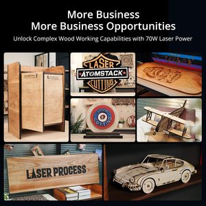 800*850Mm 400 mm/giây Tự Động Lấy Nét Atomstack X70 A70 Max 70W Khắc <span class=keywords><strong>Laser</strong></span> Và Máy Cắt Cho Gỗ Kim Loại Gốm Sứ Tự Làm Dự Án - Product Image 5