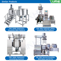 Machine à Émulsifier Homogénéisatrice Sous Vide avec Système de Circulation pour Fabrication de Mayonnaise et Crèmes Cosmétiques