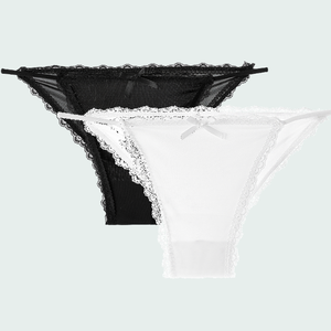 Qingya biancheria intima monouso in pizzo cavo da donna mutandine in maglia traspirante senza soluzione di continuità <span class=keywords><strong>pantaloni</strong></span> a triangolo adulti ogni giorno ragazze slip - Product Image 2