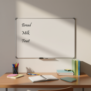 Pizarra Blanca de Vidrio Templado 23.6x15.7, Pizarra Magnética para Uso Escolar y de Oficina - Product Image 2
