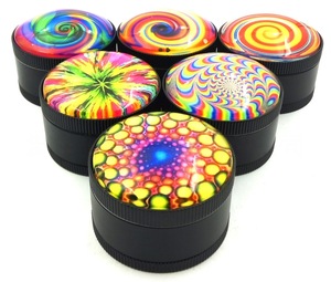 Nuevo Molinillo de Hierbas Secas Metálico Devil Eye - Diseño Redondo Moderno para Tiendas de Fumadores y Distribuidores - Product Image 3
